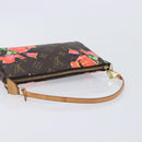 LOUIS VUITTON Monogram Rose Pochette Accessoires Pouch M48615 LV Auth 209616V-7