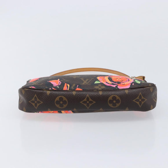 LOUIS VUITTON Monogram Rose Pochette Accessoires Pouch M48615 LV Auth 209616V