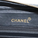 CHANEL Matelasse Vanity Chain Shoulder Bag Patent 2way Black CC Auth 209619A-22