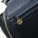 CHANEL Matelasse Vanity Chain Shoulder Bag Patent 2way Black CC Auth 209619A-30
