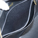 CHANEL Matelasse Vanity Chain Shoulder Bag Patent 2way Black CC Auth 209619A-31