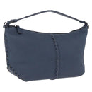 Bottega Veneta INTRECCIATO Shoulder Bag Leather Blue Auth 209621A-1