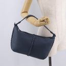 Bottega Veneta INTRECCIATO Shoulder Bag Leather Blue Auth 209621A-23