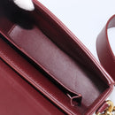 Christian Dior 30 Montaigne Shoulder Bag Leather Bordeaux Gold Auth 209624SAM-20