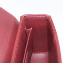 Christian Dior 30 Montaigne Shoulder Bag Leather Bordeaux Gold Auth 209624SAM-21
