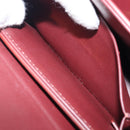 Christian Dior 30 Montaigne Shoulder Bag Leather Bordeaux Gold Auth 209624SAM-23