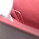 Christian Dior 30 Montaigne Shoulder Bag Leather Bordeaux Gold Auth 209624SAM-24