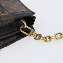 LOUIS VUITTON Monogram Reverse Trunk Clutch Shoulder Bag M43596 Auth 209626SAM-16