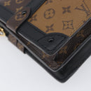 LOUIS VUITTON Monogram Reverse Trunk Clutch Shoulder Bag M43596 Auth 209626SAM-19