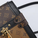 LOUIS VUITTON Monogram Reverse Trunk Clutch Shoulder Bag M43596 Auth 209626SAM-20