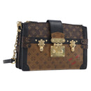LOUIS VUITTON Monogram Reverse Trunk Clutch Shoulder Bag M43596 Auth 209626SAM-1