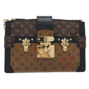 LOUIS VUITTON Monogram Reverse Trunk Clutch Shoulder Bag M43596 Auth 209626SAM-13