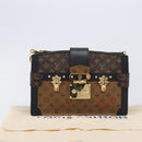 LOUIS VUITTON Monogram Reverse Trunk Clutch Shoulder Bag M43596 Auth 209626SAM-31