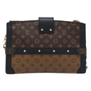 LOUIS VUITTON Monogram Reverse Trunk Clutch Shoulder Bag M43596 Auth 209626SAM-2