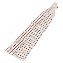 LOUIS VUITTON Scarf Rayon White Black MP0604 LV Auth 209627-1