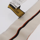 LOUIS VUITTON Scarf Rayon White Black MP0604 LV Auth 209627-12