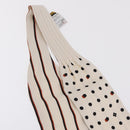 LOUIS VUITTON Scarf Rayon White Black MP0604 LV Auth 209627-6