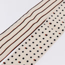 LOUIS VUITTON Scarf Rayon White Black MP0604 LV Auth 209627-9