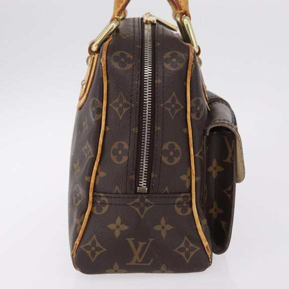 LOUIS VUITTON Monogram Manhattan PM Hand Bag M40026 LV Auth 209632