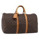 LOUIS VUITTON Monogram Keepall 50 Boston Bag M41426 LV Auth 209633V-1
