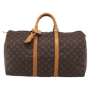 LOUIS VUITTON Monogram Keepall 50 Boston Bag M41426 LV Auth 209633V-2