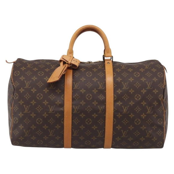 LOUIS VUITTON Monogram Keepall 50 Boston Bag M41426 LV Auth 209633V