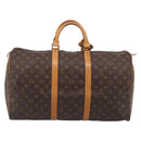 LOUIS VUITTON Monogram Keepall 50 Boston Bag M41426 LV Auth 209633V-3