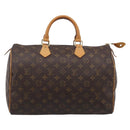 LOUIS VUITTON Monogram Speedy 35 Hand Bag M41524 LV Auth 209634V-2