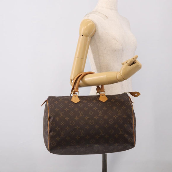 LOUIS VUITTON Monogram Speedy 35 Hand Bag M41524 LV Auth 209634V