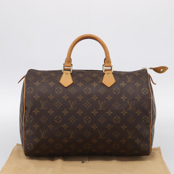 LOUIS VUITTON Monogram Speedy 35 Hand Bag M41524 LV Auth 209634V