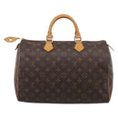 LOUIS VUITTON Monogram Speedy 35 Hand Bag M41524 LV Auth 209634V-3
