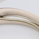 CHANEL Hand Bag Leather Ivory Silver CC Auth 209642V-9