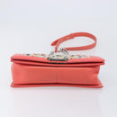 CHANEL Boy Chanel Chain Shoulder Bag Leather Tweed Multicolor CC Auth 209643SAM-11