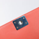 CHANEL Boy Chanel Chain Shoulder Bag Leather Tweed Multicolor CC Auth 209643SAM-22
