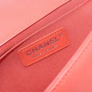 CHANEL Boy Chanel Chain Shoulder Bag Leather Tweed Multicolor CC Auth 209643SAM-23