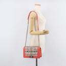CHANEL Boy Chanel Chain Shoulder Bag Leather Tweed Multicolor CC Auth 209643SAM-30