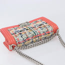 CHANEL Boy Chanel Chain Shoulder Bag Leather Tweed Multicolor CC Auth 209643SAM-6