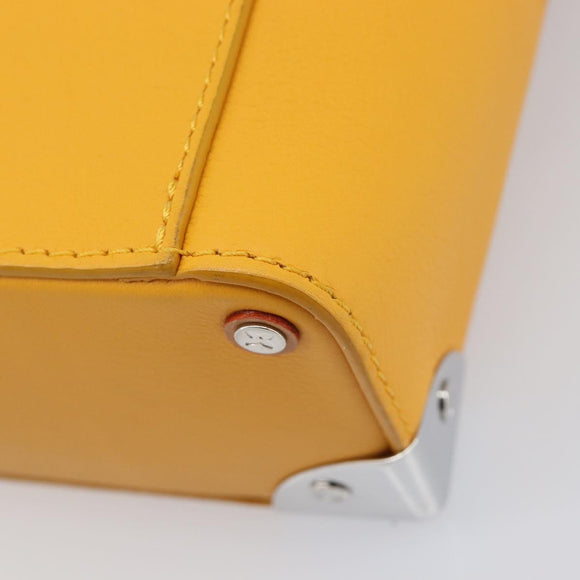 LOUIS VUITTON Vertical Box Trunk Shoulder Bag Saffron M59666 Auth 209644SAM