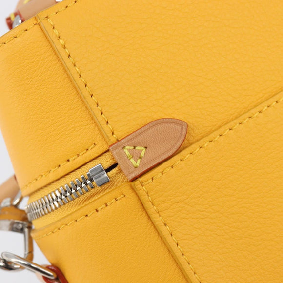 LOUIS VUITTON Vertical Box Trunk Shoulder Bag Saffron M59666 Auth 209644SAM
