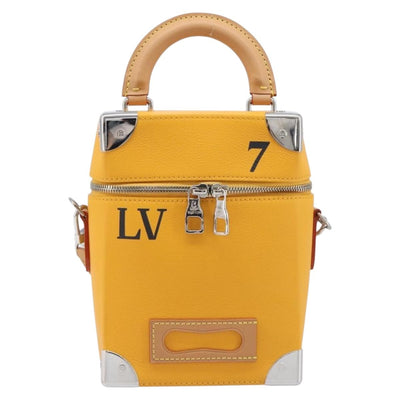 LOUIS VUITTON Vertical Box Trunk Shoulder Bag Saffron M59666 Auth 209644SAM - 0