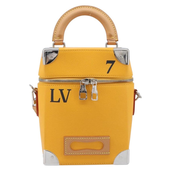 LOUIS VUITTON Vertical Box Trunk Shoulder Bag Saffron M59666 Auth 209644SAM