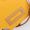 LOUIS VUITTON Vertical Box Trunk Shoulder Bag Saffron M59666 Auth 209644SAM-21