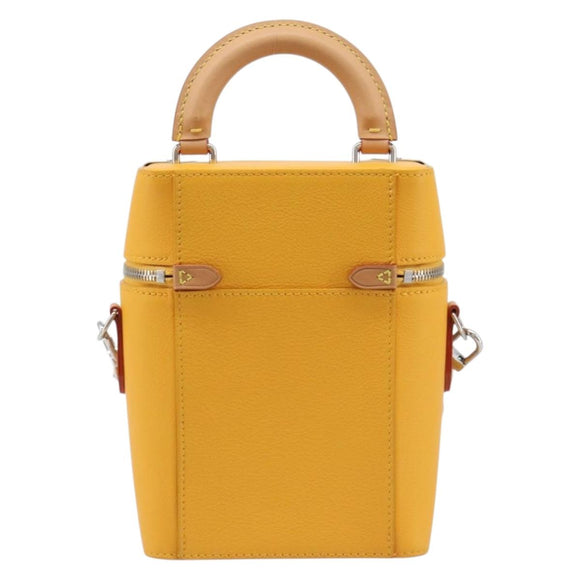 LOUIS VUITTON Vertical Box Trunk Shoulder Bag Saffron M59666 Auth 209644SAM