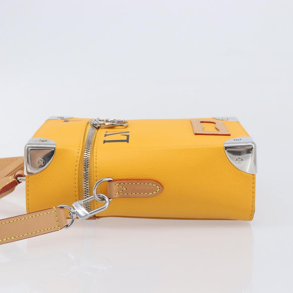 LOUIS VUITTON Vertical Box Trunk Shoulder Bag Saffron M59666 Auth 209644SAM