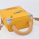 LOUIS VUITTON Vertical Box Trunk Shoulder Bag Saffron M59666 Auth 209644SAM-6