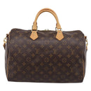 LOUIS VUITTON Monogram Speedy Bandouliere 35 Hand Bag M41111 LV Auth 209645A-2
