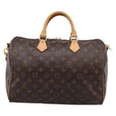 LOUIS VUITTON Monogram Speedy Bandouliere 35 Hand Bag M41111 LV Auth 209645A-3