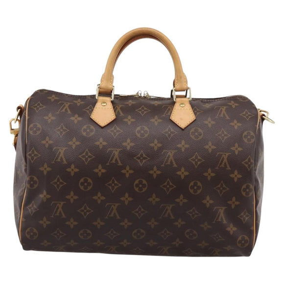 LOUIS VUITTON Monogram Speedy Bandouliere 35 Hand Bag M41111 LV Auth 209645A