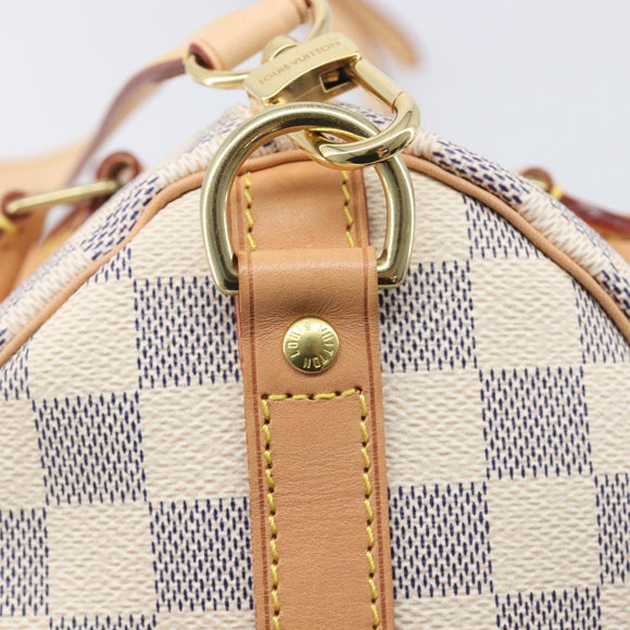 LOUIS VUITTON Damier Azur Speedy Bandouliere 25 Hand Bag N41374 Auth 209646SAV