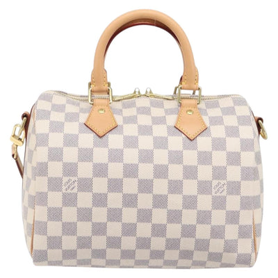 LOUIS VUITTON Damier Azur Speedy Bandouliere 25 Hand Bag N41374 Auth 209646SAV - 0